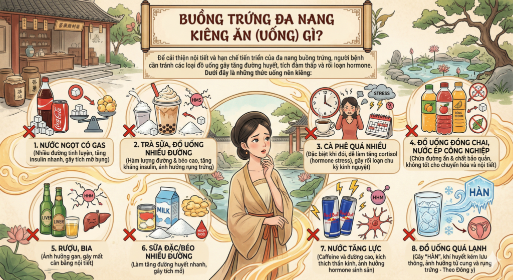 Buồng trứng đa nang kiêng ăn gì?