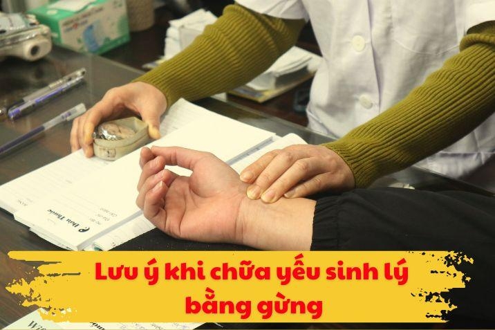 Lưu ý khi chữa yếu sinh lý bằng gừng