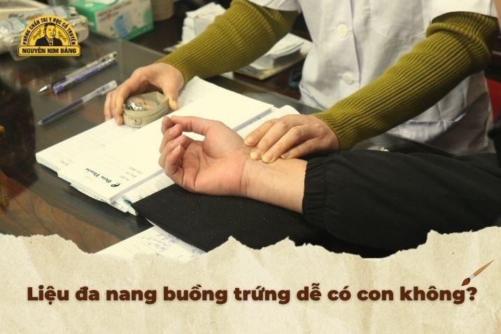 Đa nang buồng trứng khó có con không?