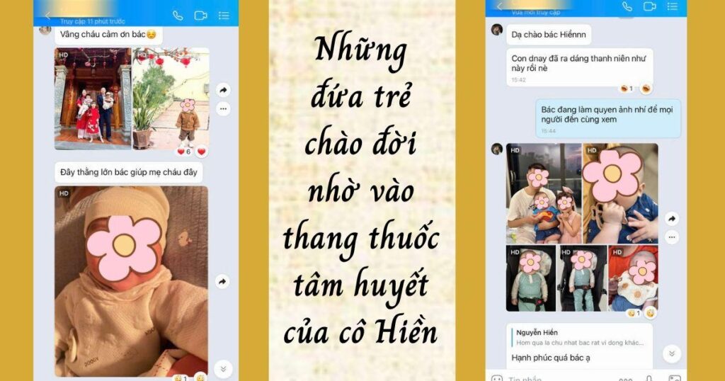 Những đứa trẻ chào đời vào nhờ vào thang thuốc tâm huyết của cô Hiền