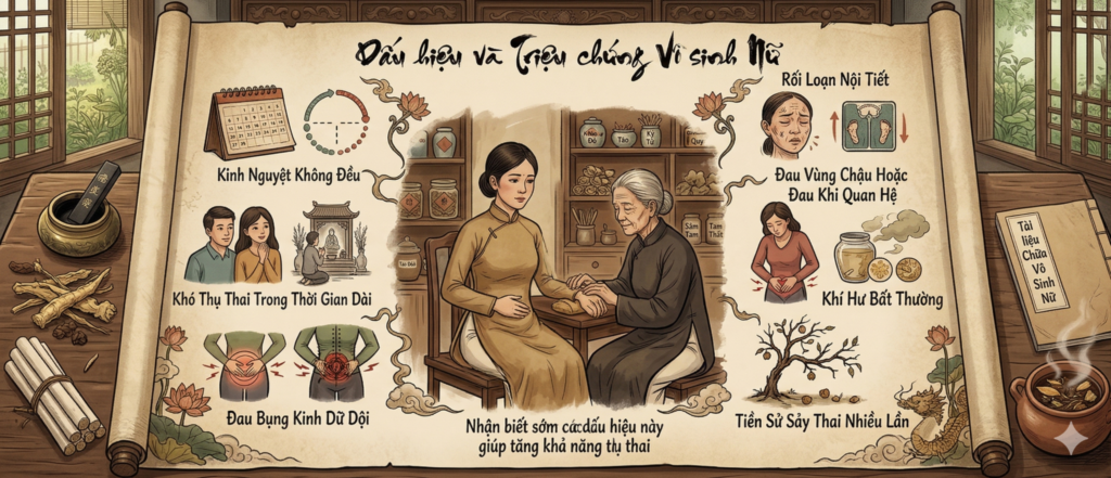 Dấu hiệu và triệu chứng vô sinh nữ thường gặp