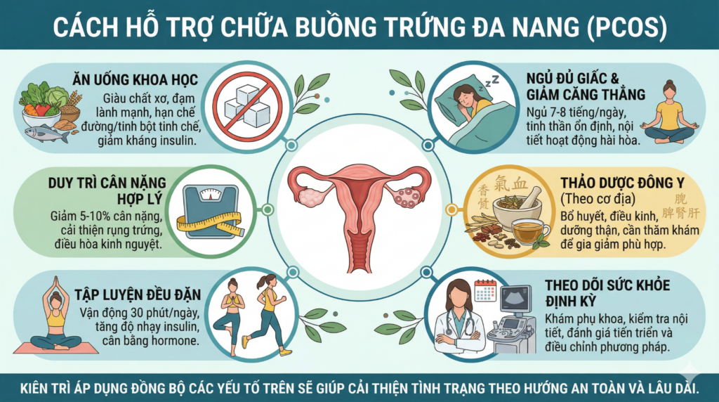 Có cách nào hỗ trợ chữa buồng trứng đa nang đơn giản, hiệu quả không?